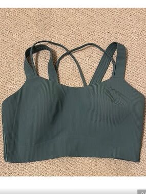 lululemon athletica Dark Green Strappy Sports Bra